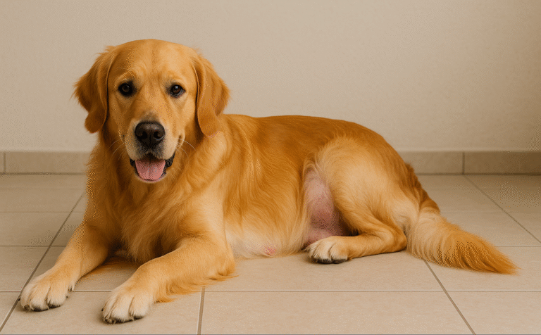 Piometra en Golden Retriever